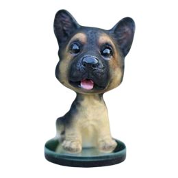 Good Luck Resin Car Dog Shook Head Ornaments Cute Puppy Doll ( Wolfhound )