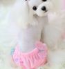 Cute Soft Pet Puppy Dog Clothes Dog Physiological Pants PINK, L