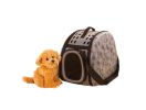 Portable Folding Pet Carrier Shoulder Bag for Dogs and Cats (42*26*32cm, GRAY)