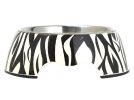 New Fashion Animal Dog Dishes Bowl Stainless Steel Pet Bowl, Zebra Stripes