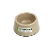 Bamboo Fiber Round Pet Bowl for Dogs Cats (15*12.5*6.5 cm)