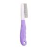 Supplies & Grooming Durable Stainless Steel Pins Comb for Pet Dog Cat(Purple)