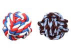 2 Pcs Fist Ball Dog Toy Knot Rope Ball Chew Dog Puppy Toy Pet Chew Toy A