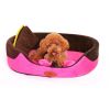 Skin Soft and Warm Pet House Dog Cat Pet Bed Puppy sofa, Brown 48*37*14 CM