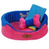 Skin Soft and Warm Pet House Dog Cat Pet Bed Puppy sofa, Blue 48*37*14 CM
