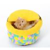 Skin Soft and Warm Pet House Dog Cat Pet Bed Puppy sofa, Sugar Bowl 37*37*25CM
