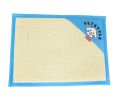 Natual Soft Pet Dog Bed Mat Double Sided Dual-use Straw Mat BLUE, 53*38cm