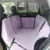 Waterproof Bench Seat Dog Car Seat Cover Purple Cloud