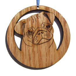 4 inch Pug Dog Ornament