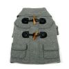 Military Static Rivited Fashion Collared Wool Pet Coat