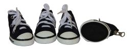 Extreme-Skater Canvas Casual Grip Pet Sneaker Shoes - Set Of 4