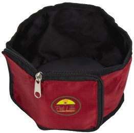 Wallet Travel Pet Bowl (Size: Red)