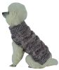 Royal Bark Heavy Cable Knitted Designer Fashion Dog Sweater