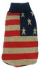Patriot Independence Star Heavy Knitted Fashion Ribbed Turtle Neck Dog Sweater